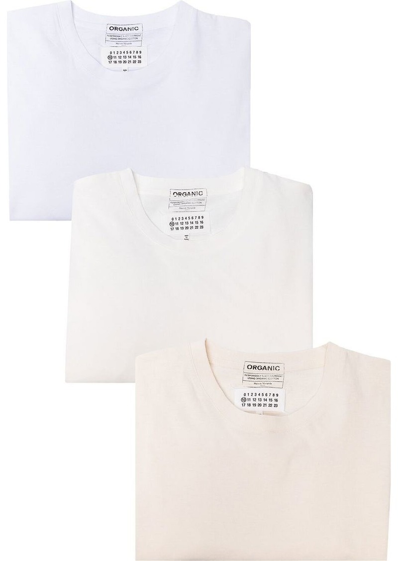 Maison Margiela cotton T-shirt (pack of three)