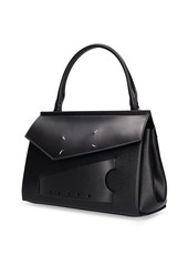 Maison Margiela Small Snatched Leather Top Handle Bag