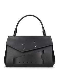 Maison Margiela Small Snatched Leather Top Handle Bag