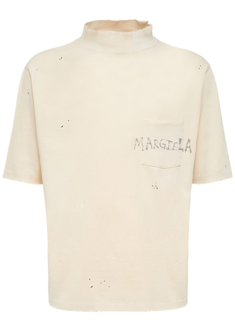 Maison Margiela Solid Cotton Jersey T-shirt