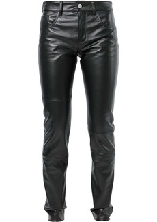 Maison Margiela straight-leg leather trousers