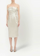 Maison Margiela Cintzed satin midi dress