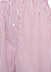 Maison Margiela Striped Cotton Blend Jersey Boxer Shorts