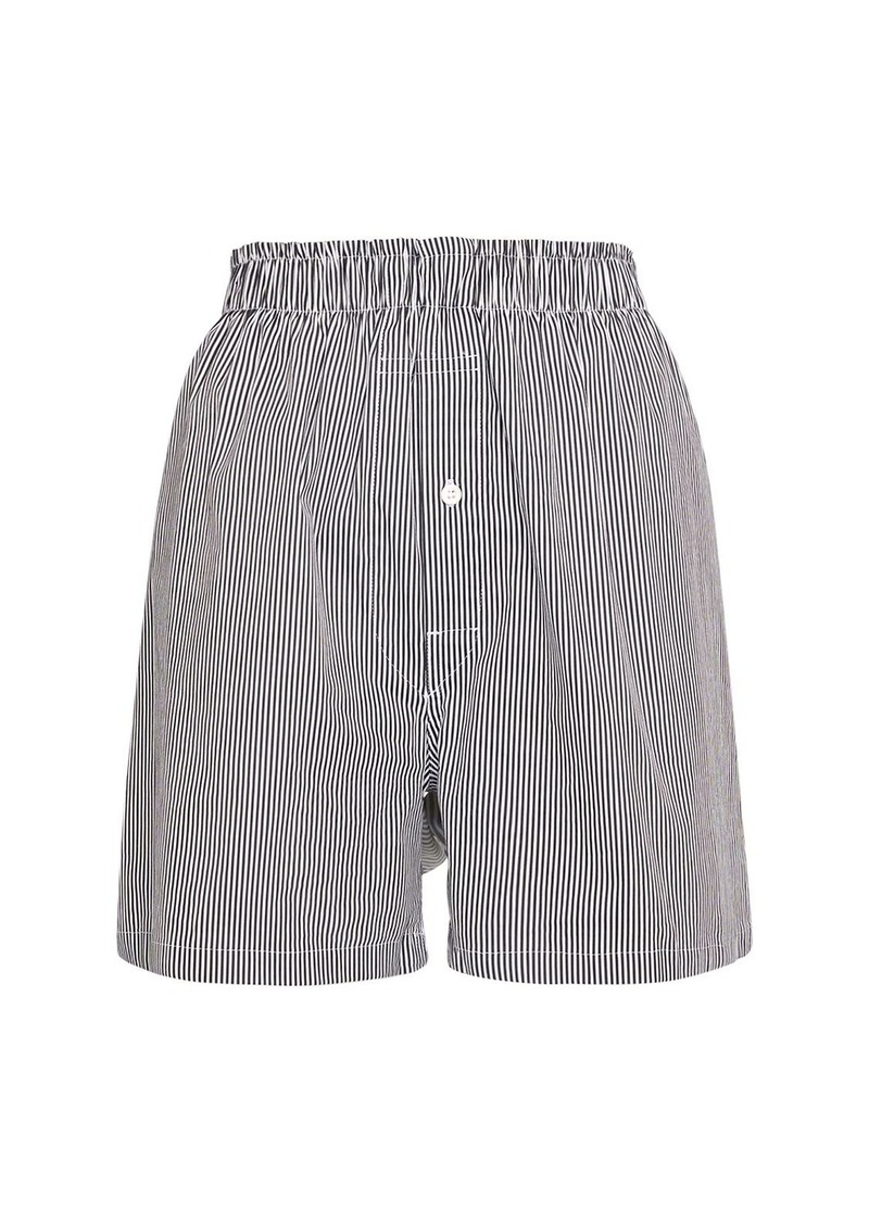 Maison Margiela Striped Cotton Blend Jersey Boxer Shorts
