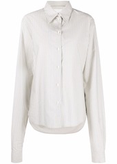 Maison Margiela striped oversized cotton shirt