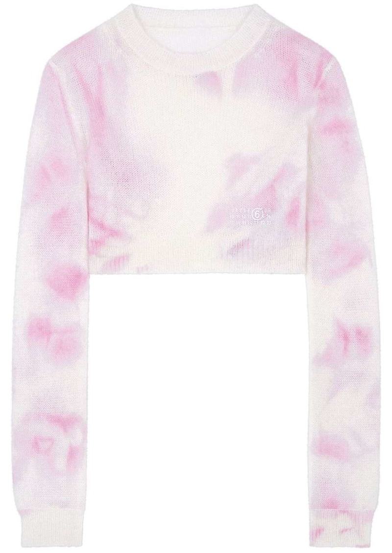 Maison Margiela tie-dye cropped jumper