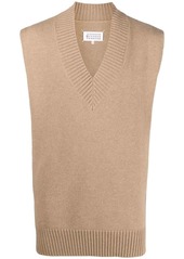 Maison Margiela V-neck knit stole