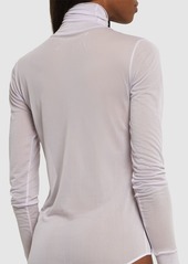 Maison Margiela Viscose Jersey L/s Turtleneck Bodysuit