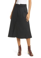 MM6 Maison Margiela Asymmetrical Waist Skirt in Black at Nordstrom