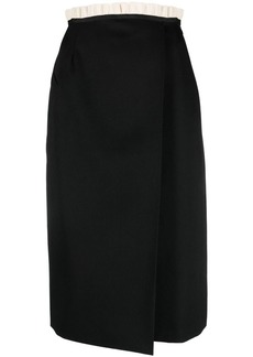 Maison Margiela Cavalry wool midi skirt