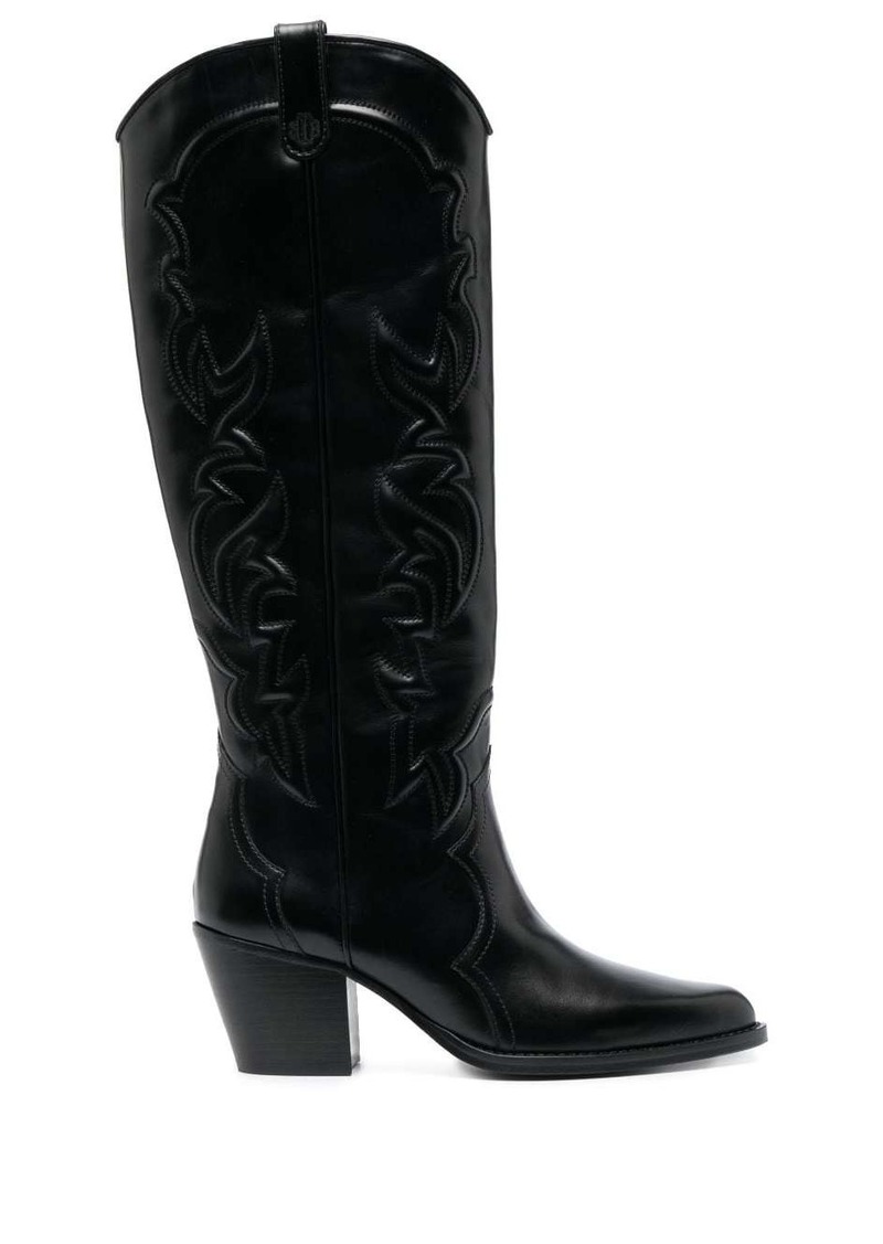 Maje 70mm Western-style leather boots