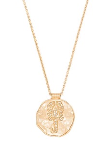 Maje Zodiac Medal pendant necklace