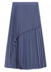 Maje Asymmetrical Pleated Skirt