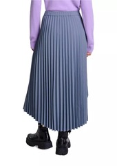 Maje Asymmetrical Pleated Skirt