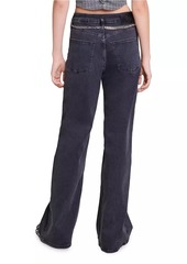 Maje Baggy Jeans with Belt