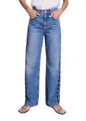 Maje Beaded Cutaway Jeans