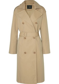 Maje Belted Cotton-canvas Trench Coat