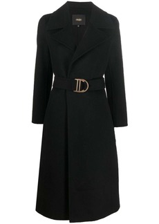 Maje belted double-faced coat