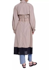 Maje Contrast Trench Coat