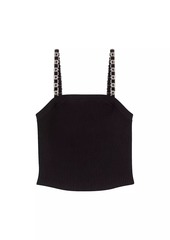 Maje Crop Top with Removable Straps