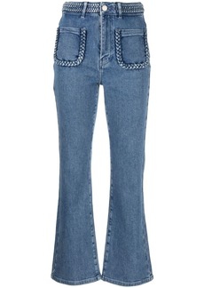 Maje cropped flared jeans