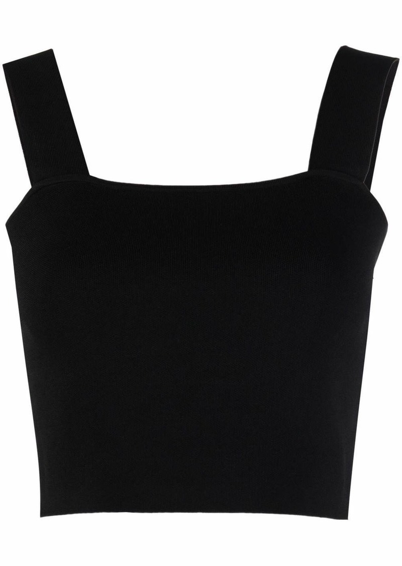 Maje square-neck crop top