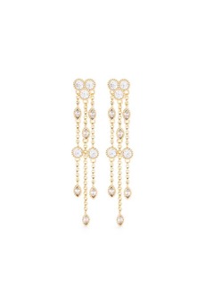 Maje crystal-embellished drop earrings