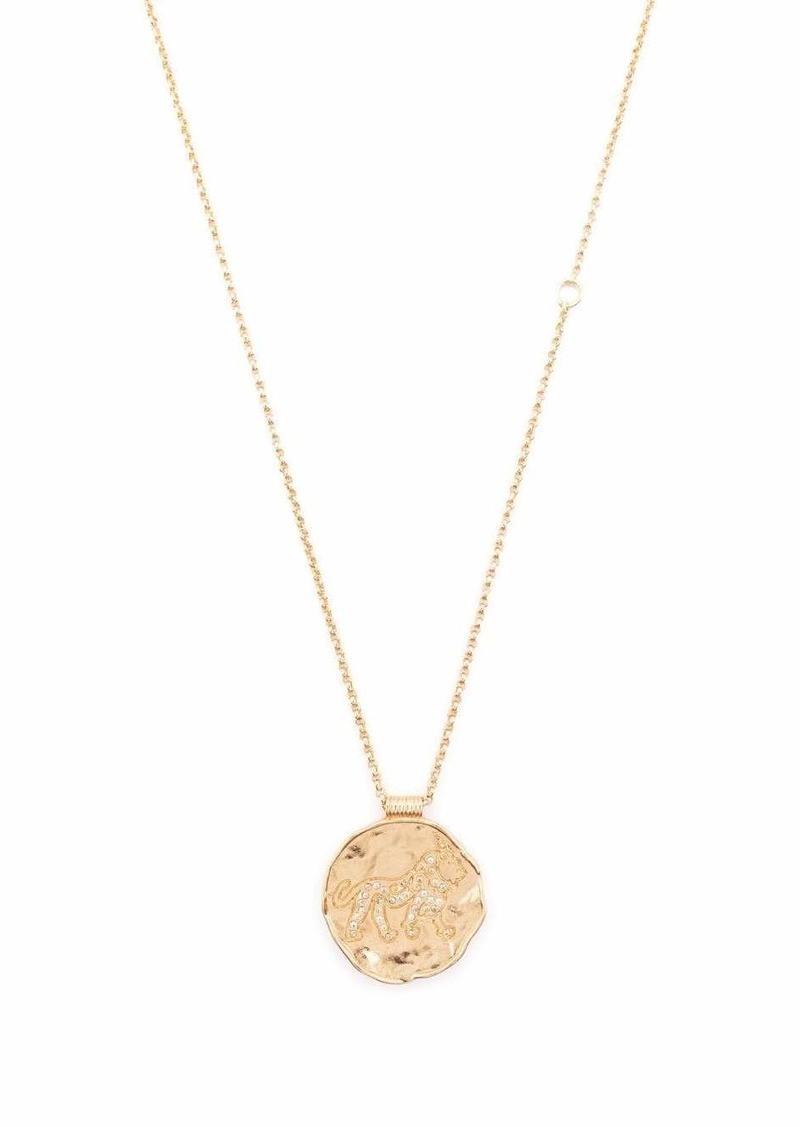 Maje Zodiac Medal pendant necklace