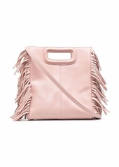 Maje fringed top-handle tote