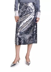 Maje Knit Skirt with Sequins