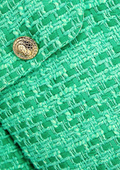 Maje - Cotton-blend tweed jacket - Green - FR 36