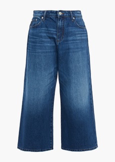 Maje - Cropped high-rise wide-leg jeans - Blue - FR 34