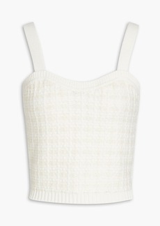 Maje - Cropped knitted tank - White - 2