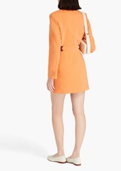 Maje - Cutout cotton-blend mini dress - Orange - FR 38