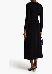 Maje - Cutout knitted midi dress - Black - FR 38