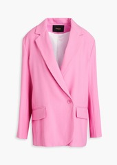 Maje - Double-breasted crepe blazer - Pink - FR 38