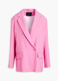 Maje - Double-breasted crepe blazer - Pink - FR 40