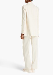 Maje - Double-breasted Lyocell-blend crepe blazer - White - FR 40