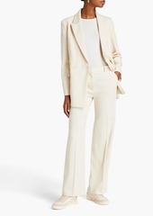 Maje - Double-breasted Lyocell-blend crepe blazer - White - FR 40