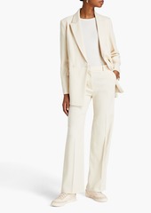 Maje - Double-breasted Lyocell-blend crepe blazer - White - FR 38