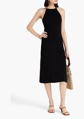 Maje - Embellished ribbed-knit midi dress - Black - FR 40