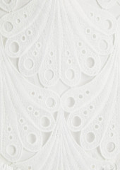 Maje - Ruffled guipure lace mini skirt - White - FR 34