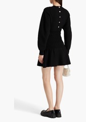 Maje - Knitted mini dress - Black - FR 38