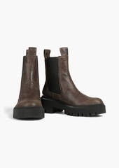 Maje - Leather chelsea boots - Brown - EU 36