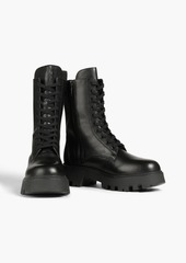 Maje - Leather combat boots - Black - EU 40