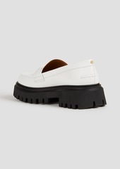 Maje - Leather platform loafers - White - EU 39