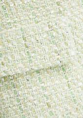 Maje - Metallic bouclé-tweed mini skirt - Green - FR 36
