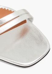 Maje - Metallic leather sandals - Metallic - EU 40