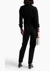 Maje - Pleated crepe jumpsuit - Black - FR 34