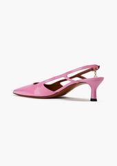 Maje - Patent-leather slingback pumps - Pink - EU 40